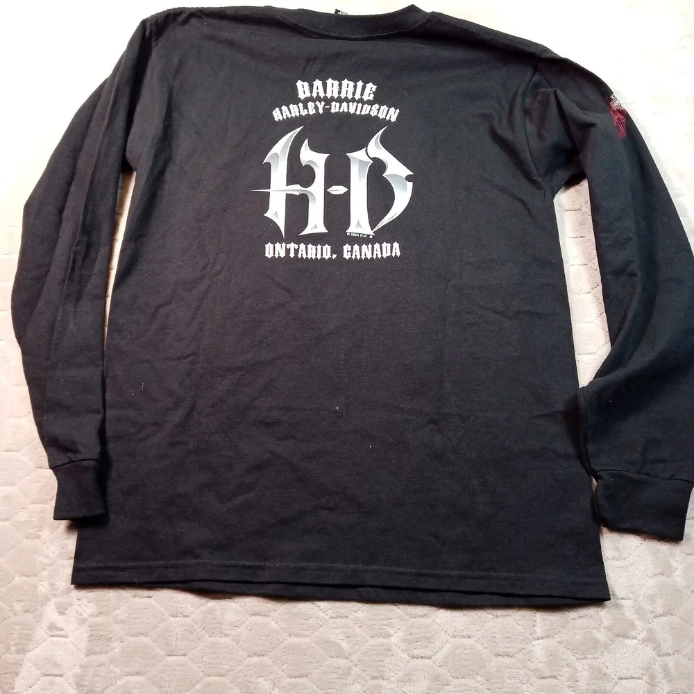 2007 Harley Davidson Freedom Rolls Long Sleeve Shirt Sz Med New NWT Ontario CA - Picture 9 of 11